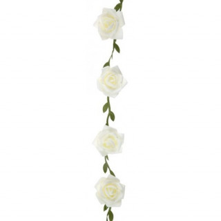 Guirlande de roses blanches