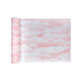 Chemin de table nuage rose