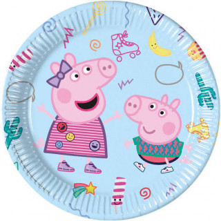 x8 Assiettes carton Peppa Pig