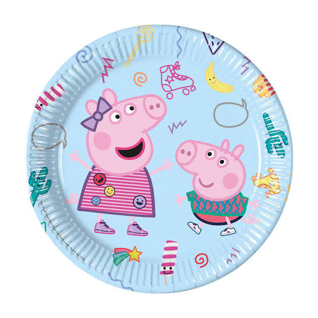 x8 Assiettes carton Peppa Pig