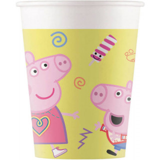 x8 Gobelets en carton Peppa Pig