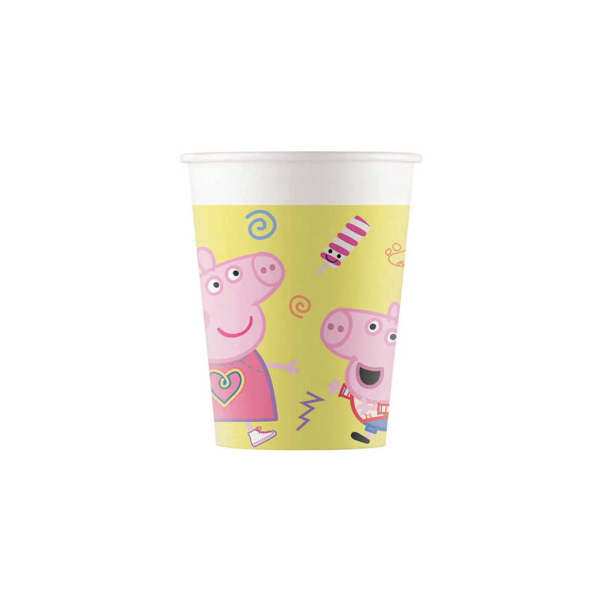 x8 Gobelets en carton Peppa Pig