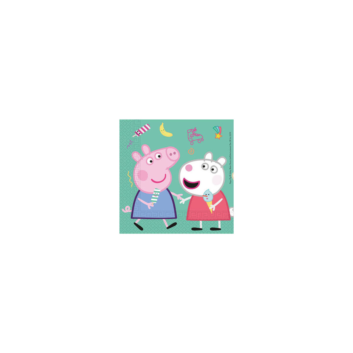 x20 serviettes en papier Peppa Pig