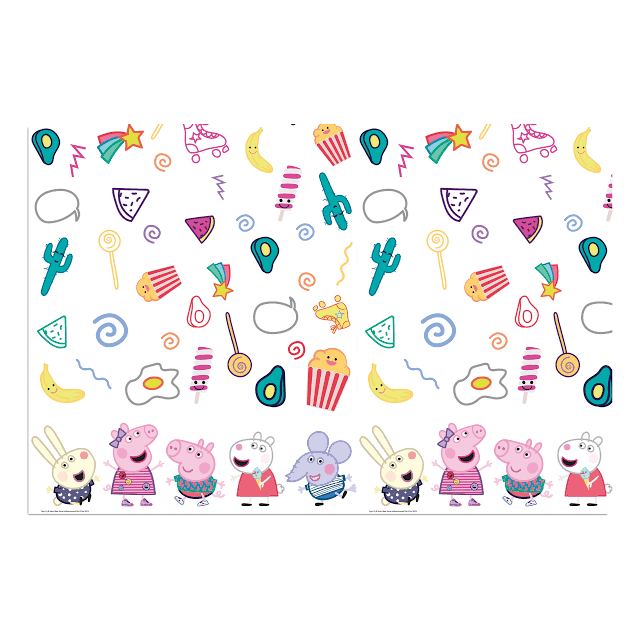 Nappe en plastique Peppa Pig 120x180cm