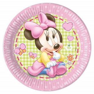 x8 Assiettes Baby Minnie