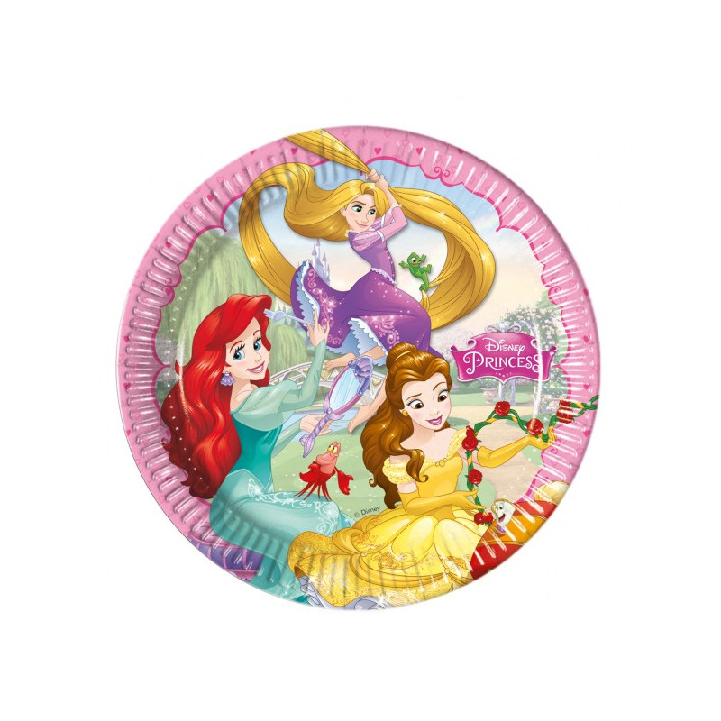 x8 Assiettes Princesses Disney