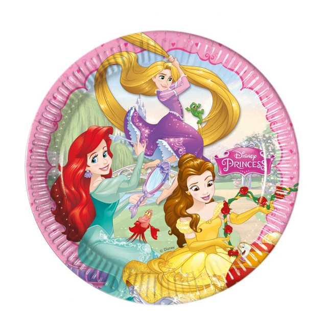 x8 Assiettes Princesses Disney