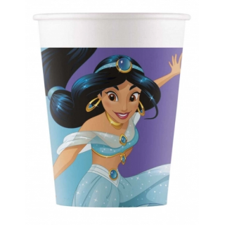 x8 Gobelets en carton Princesse Jasmine