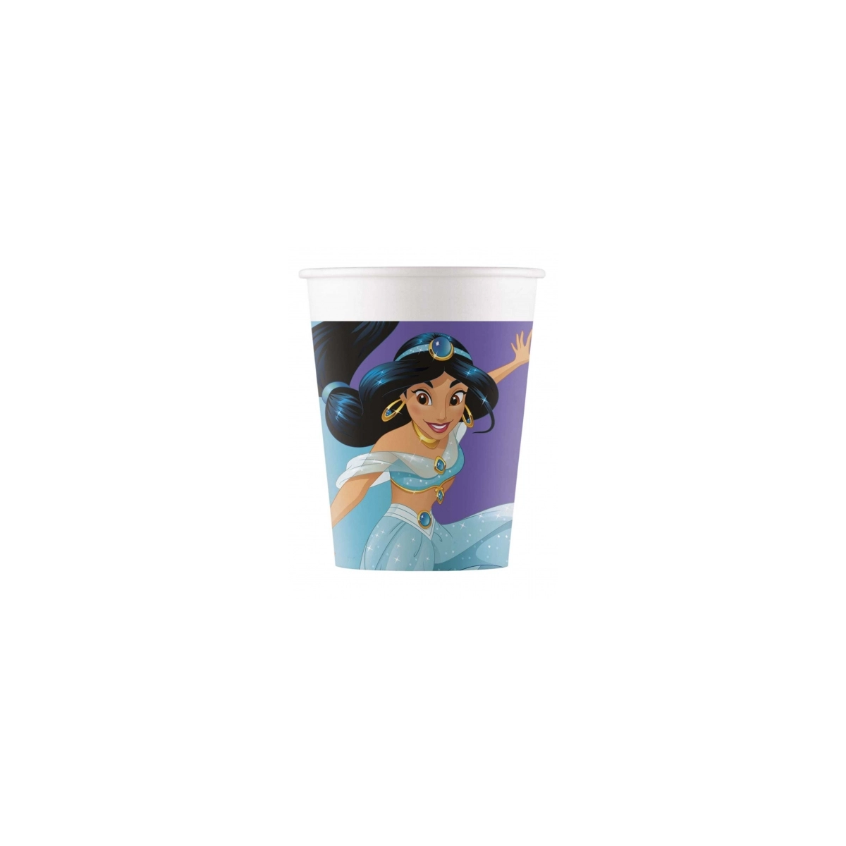 x8 Gobelets en carton Princesse Jasmine