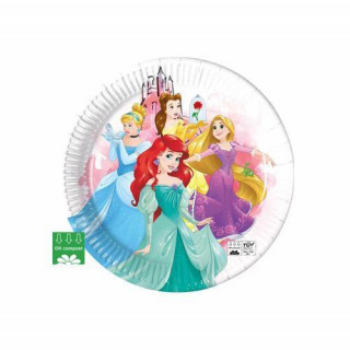 x8 Assiettes Princesses Disney compost