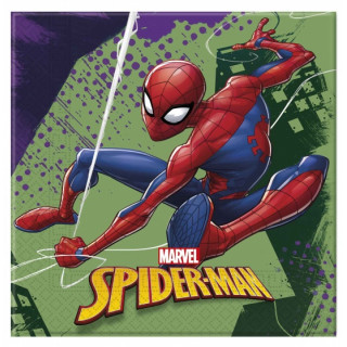 x20 Serviettes Spiderman