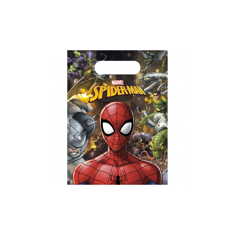 x6 Sac cadeaux Spiderman