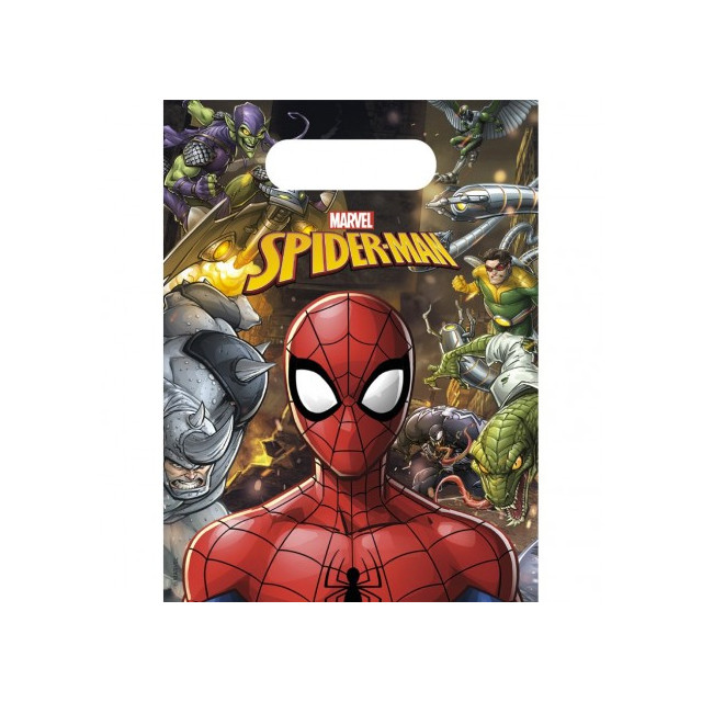 x6 Sac cadeaux Spiderman