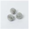 10 boules alvéolées 6cm - Gris