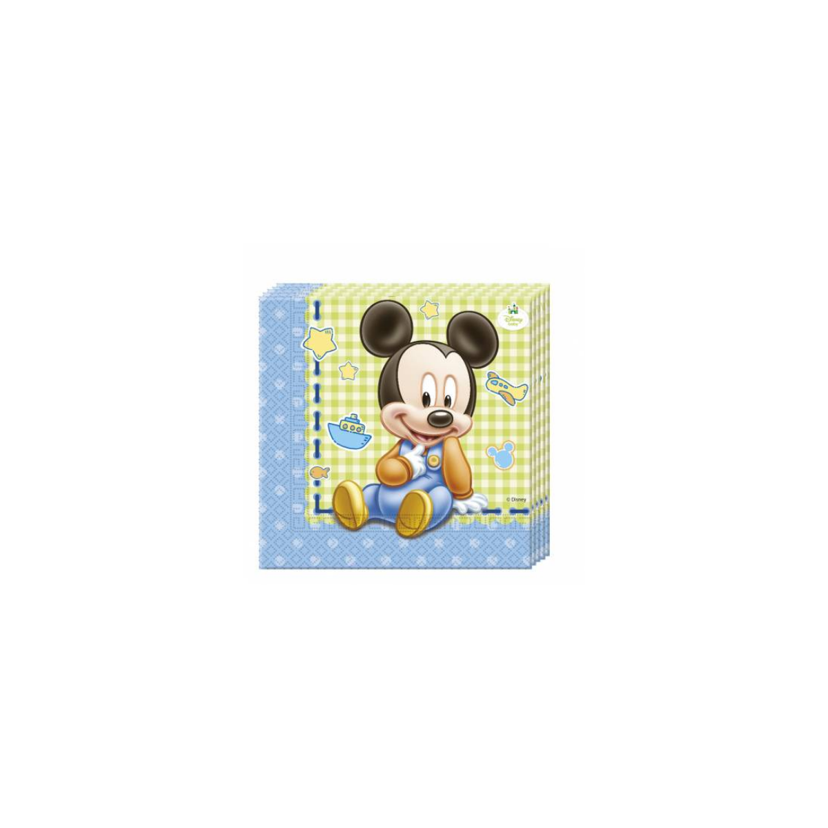 x20 Serviettes Baby Mickey