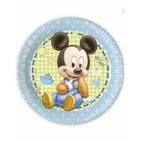 x8 Assiettes Baby Mickey