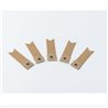 10 etiquettes dragées kraft et jute