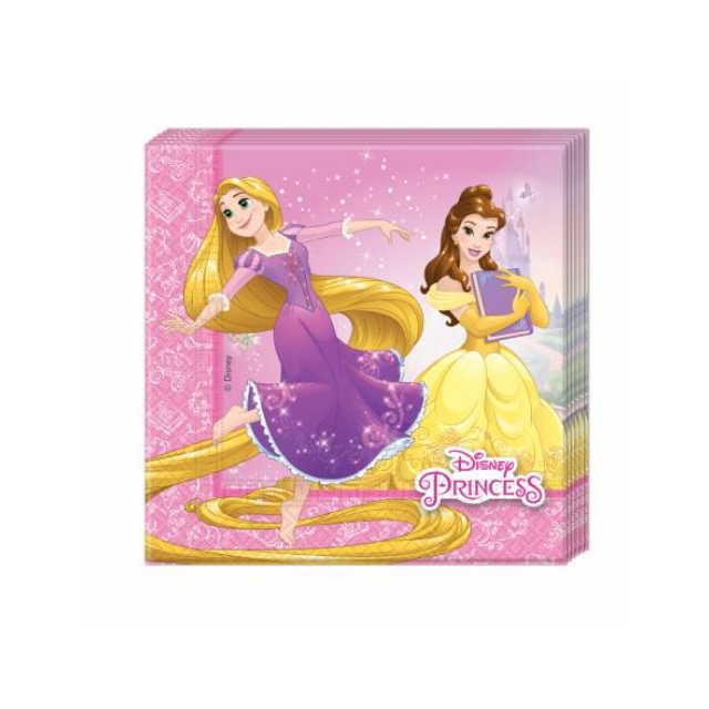 x20 Serviettes Disney Princesse