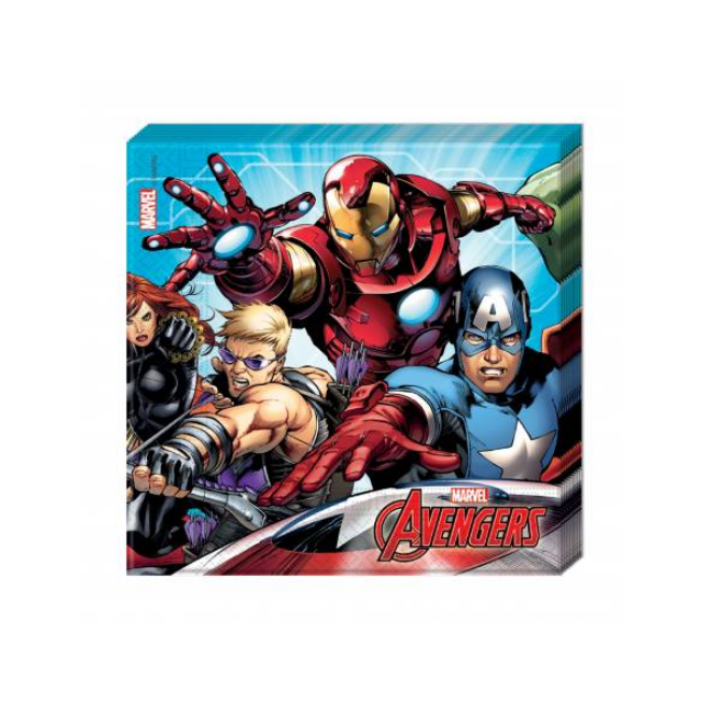 x20 Serviettes Avengers