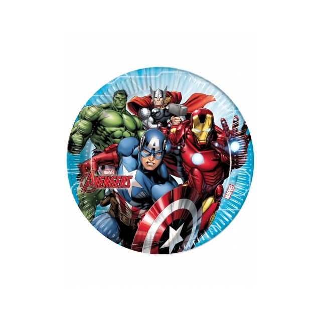 x8 Assiettes Avengers 23cm