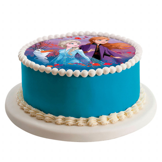 Disque Gateau Reine des Neiges 2