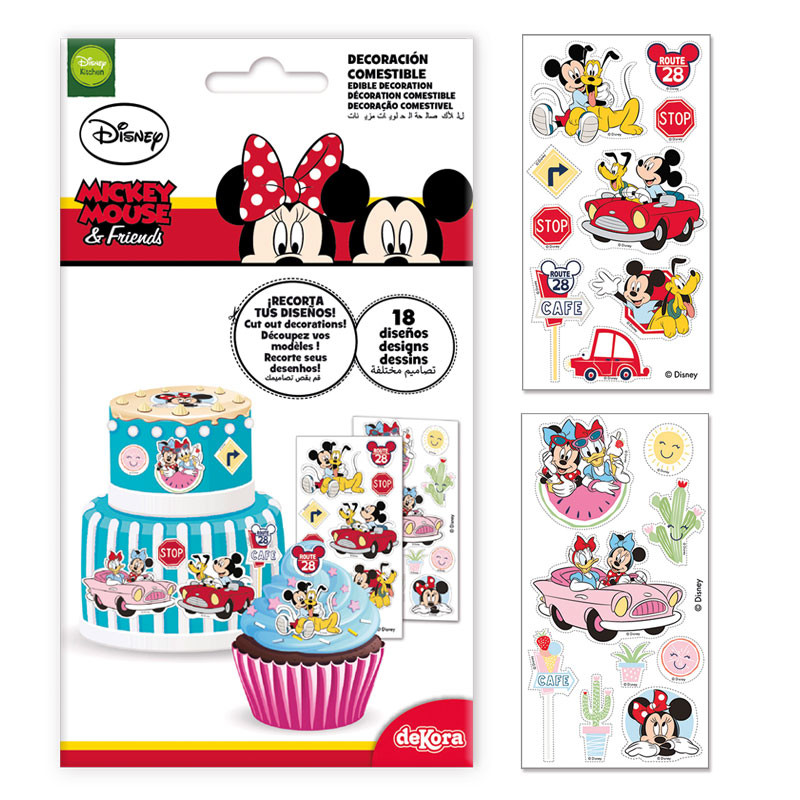 Deco Mickey Minnie pour gateau x 18