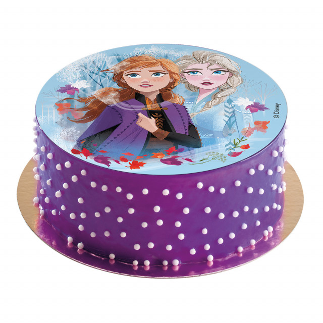 Disque decoration pour Gateau Reine des Neiges 2 - mes fêtes