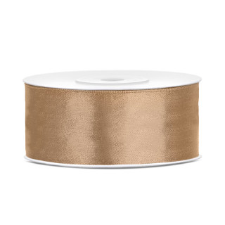 Ruban en satin couleur gold 25m x 25mm