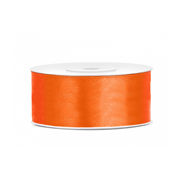 Ruban en satin Orange 25m x 25mm