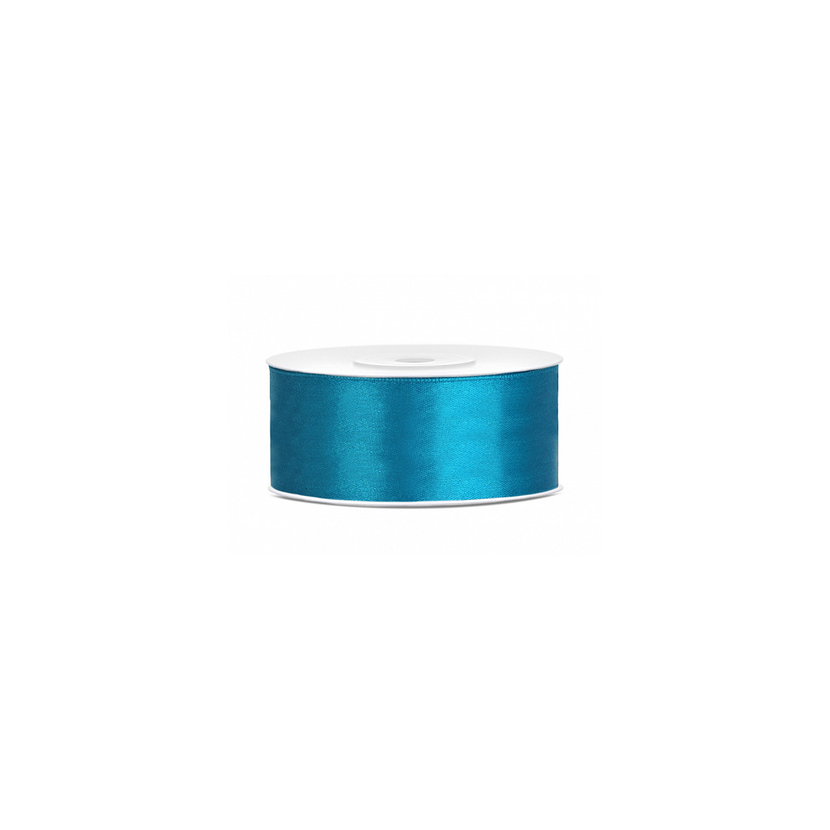 Ruban en satin couleur bleu turquoise 25m x 25mm