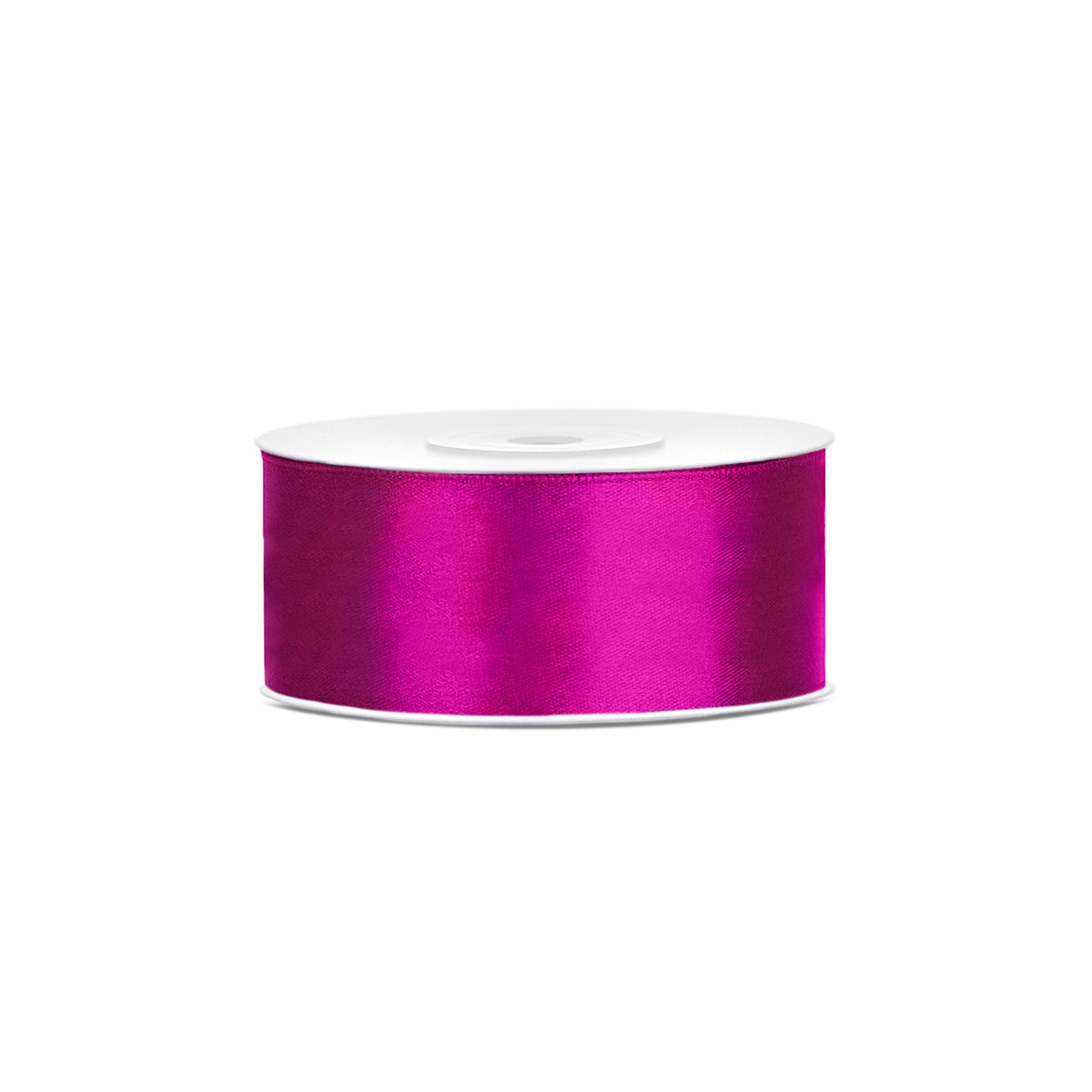 Ruban en satin couleur rose fuchsia 25m x 25mm