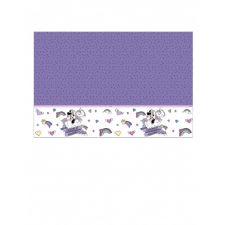 nappe en plastique minnie licorne120x180cm