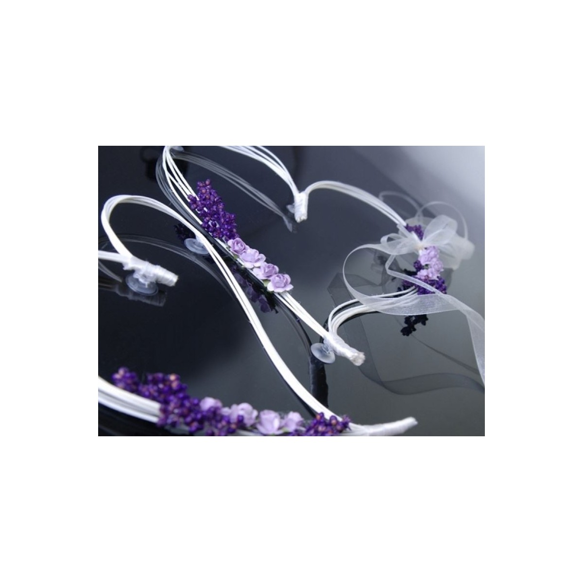 Decoration Voiture Mariage Coeur Parme