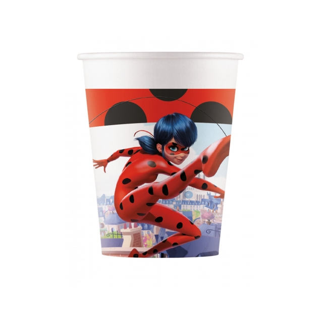 gobelets miraculous ladybug x8