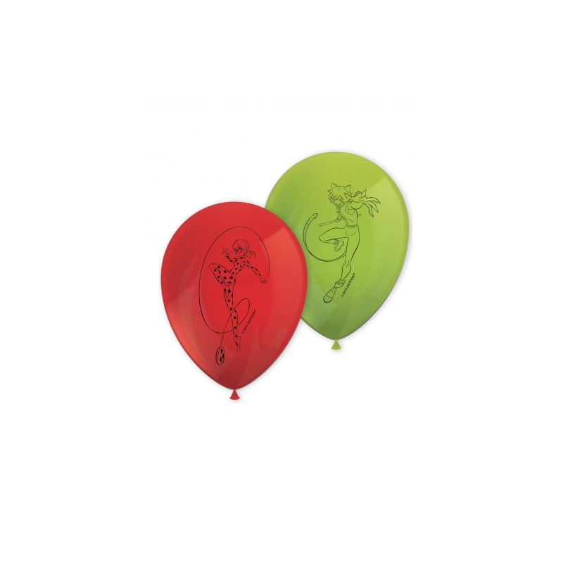 ballons miraculous ladybug x8