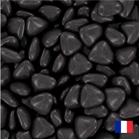 1kg Dragées coeur chocolat Noir