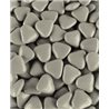 1kg Dragées Coeur chocolat Gris