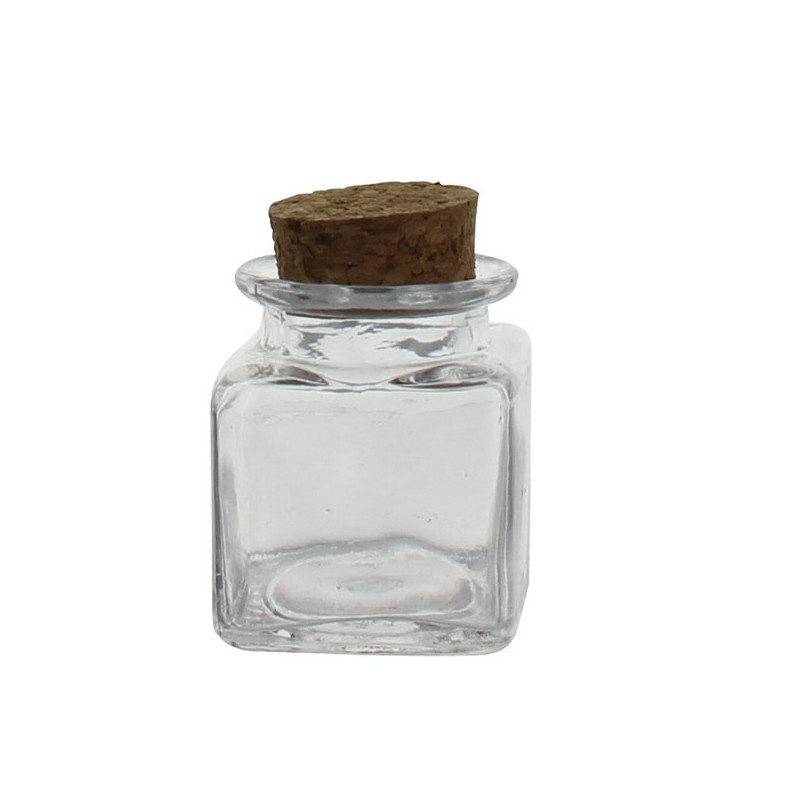 Pot en verre avec bouchon personnalisable