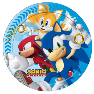 Silhouette deco anniversaire sonic x 2