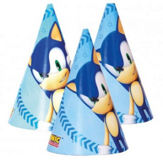 6 chapeaux anniversaire Sonic