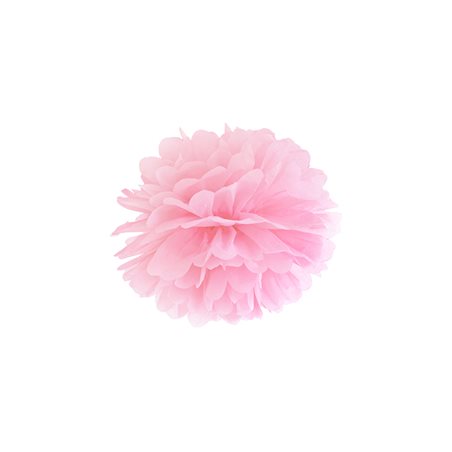 Pompon papier 25 cm - Rose