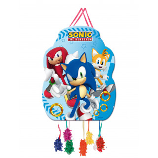 Silhouette deco anniversaire sonic x 2