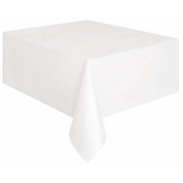 Nappe Plastique Blanche 120x180 cm