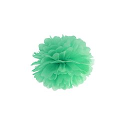 Pompon papier 25cm - Menthe