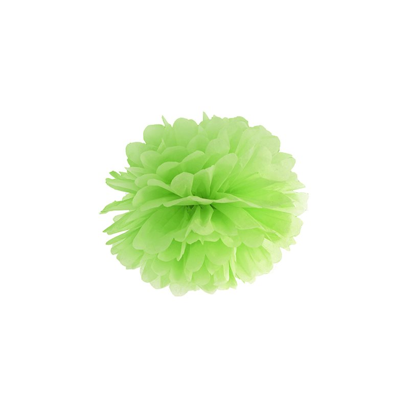Pompon papier 25 cm - Vert