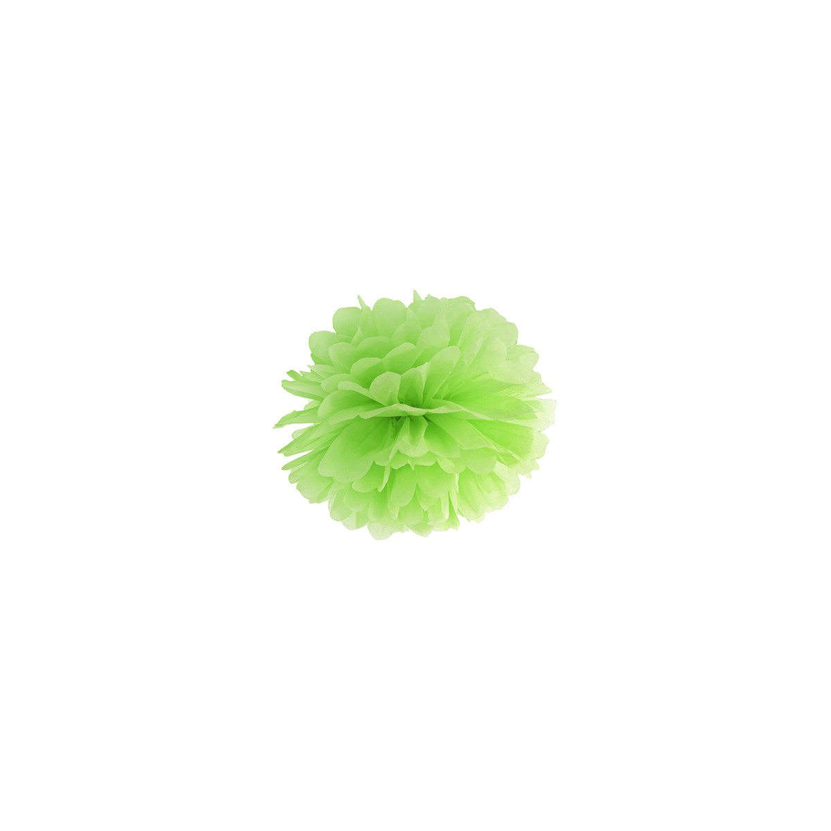 Pompon papier 25 cm - Vert