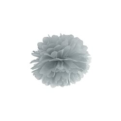 Pompon papier 25cm - Gris