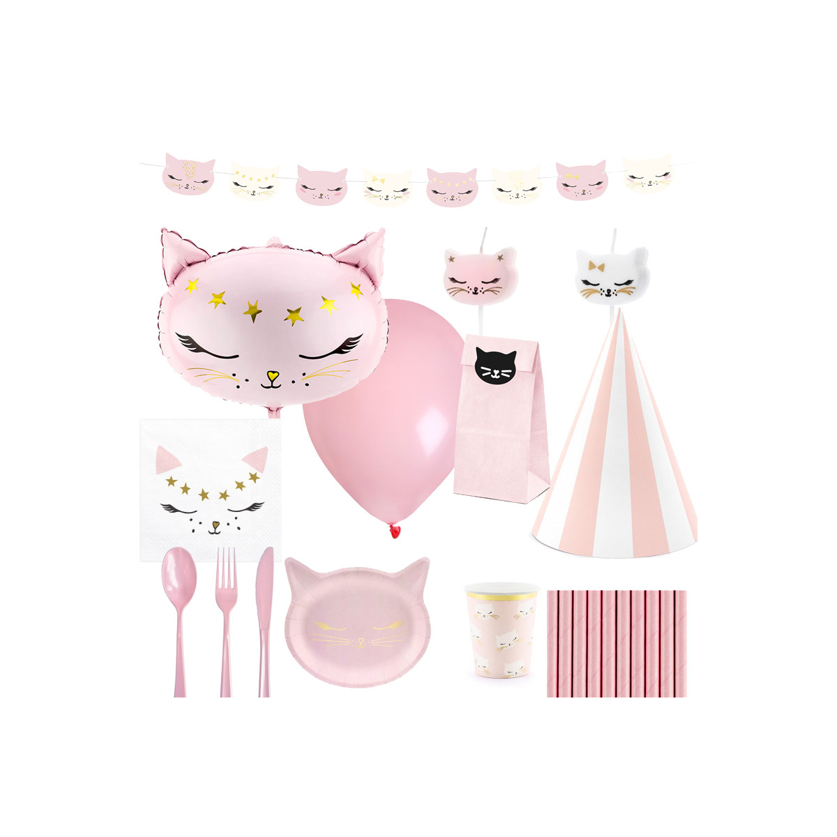 Kit Ballons Anniversaire 1 an Fille