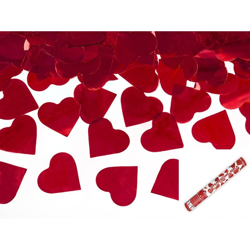 Canon A Confettis Coeur Rouge