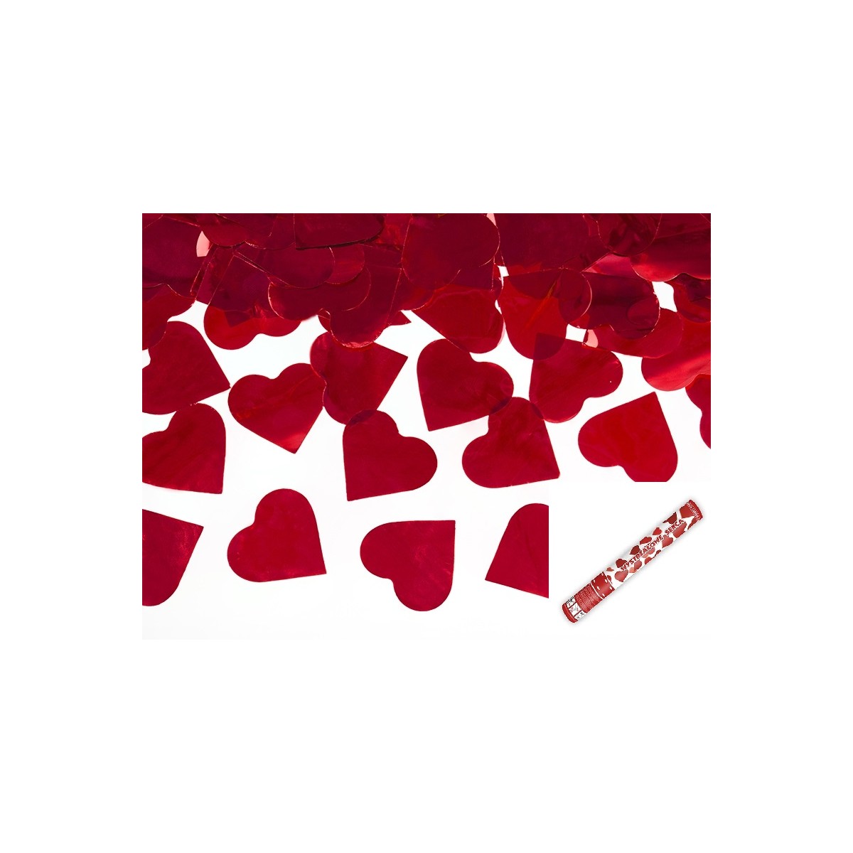 Canon A Confettis Coeur Rouge